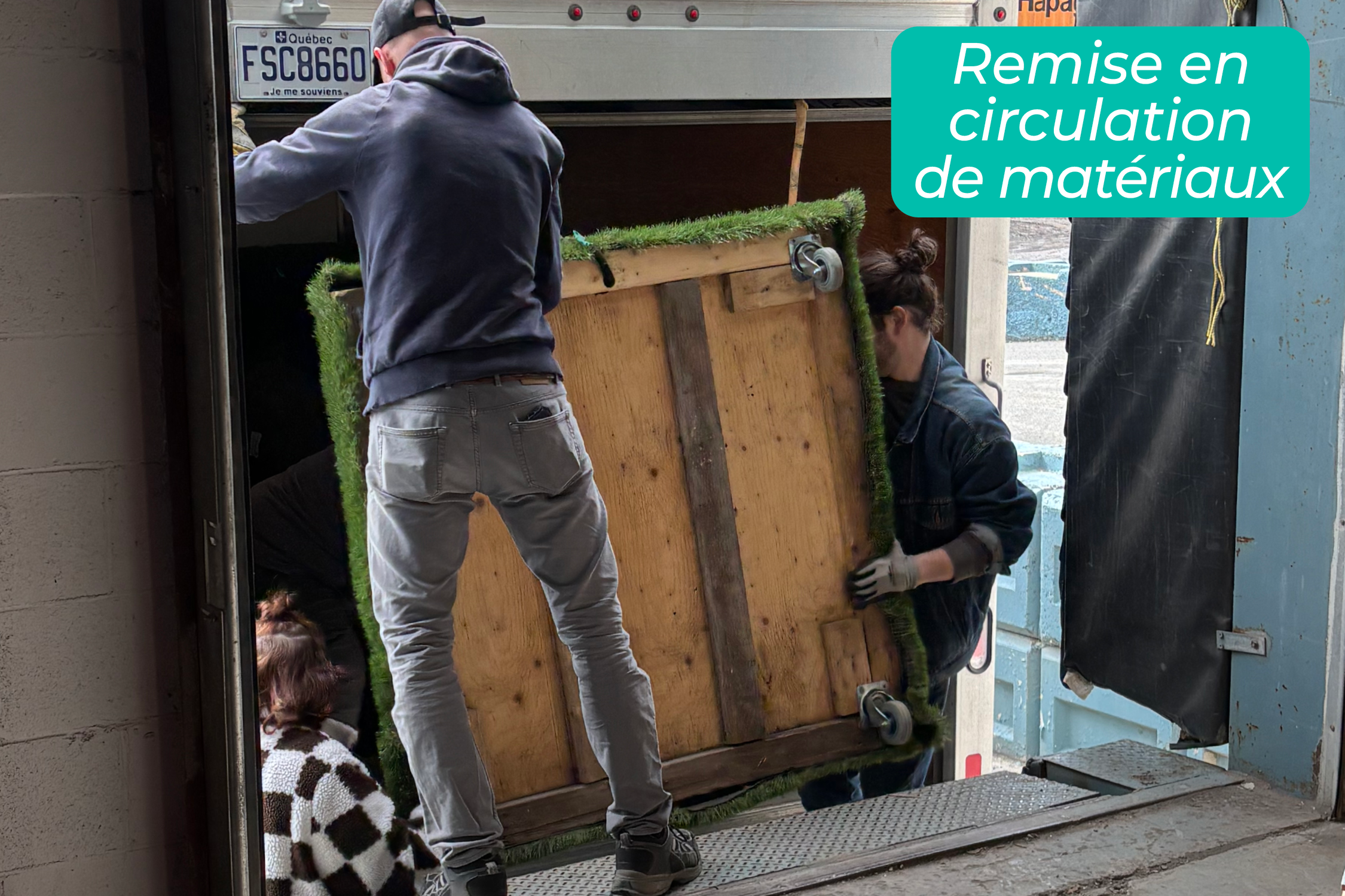 Remise en circulation de matériaux et éléments de décors